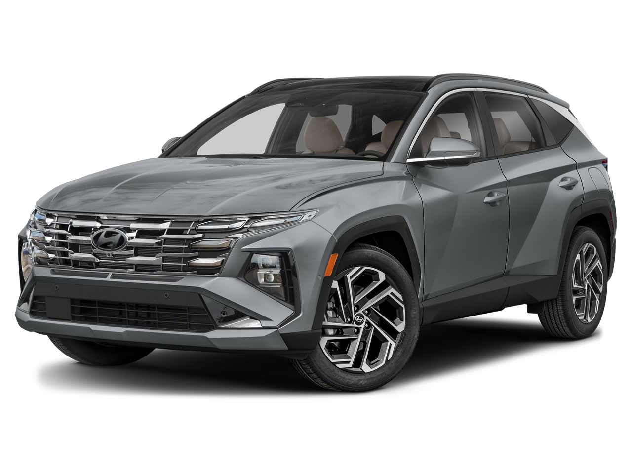 2025 Hyundai Tucson Limited in Otro — front three-quarter view