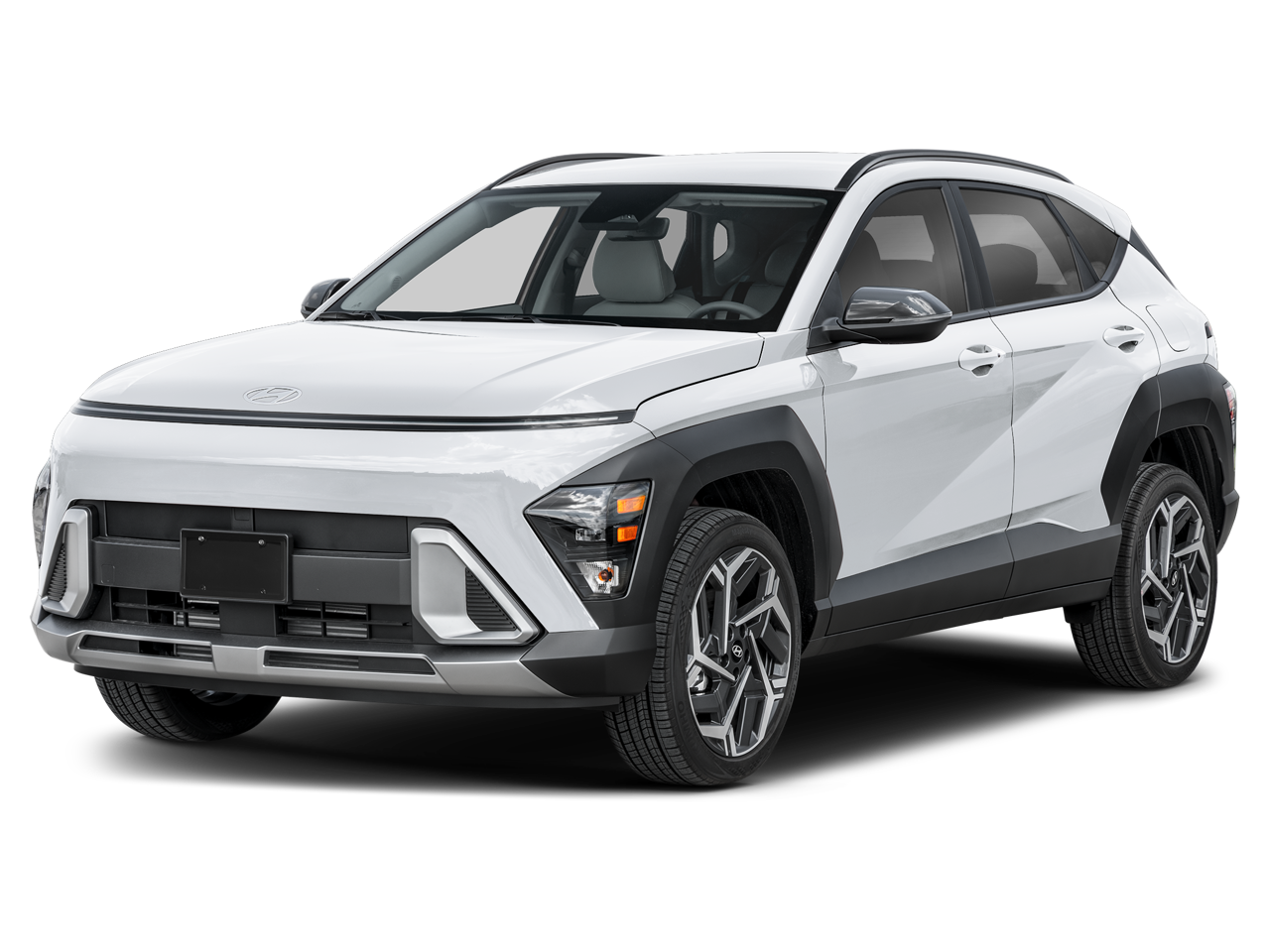 2026 Hyundai Kona SEL Premium in Otro — front three-quarter view